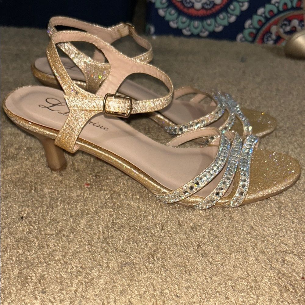 DREAM PAIRS Women's Open Toe Low Stilettos Heel Sandals Ankle Strap Dress Shoes